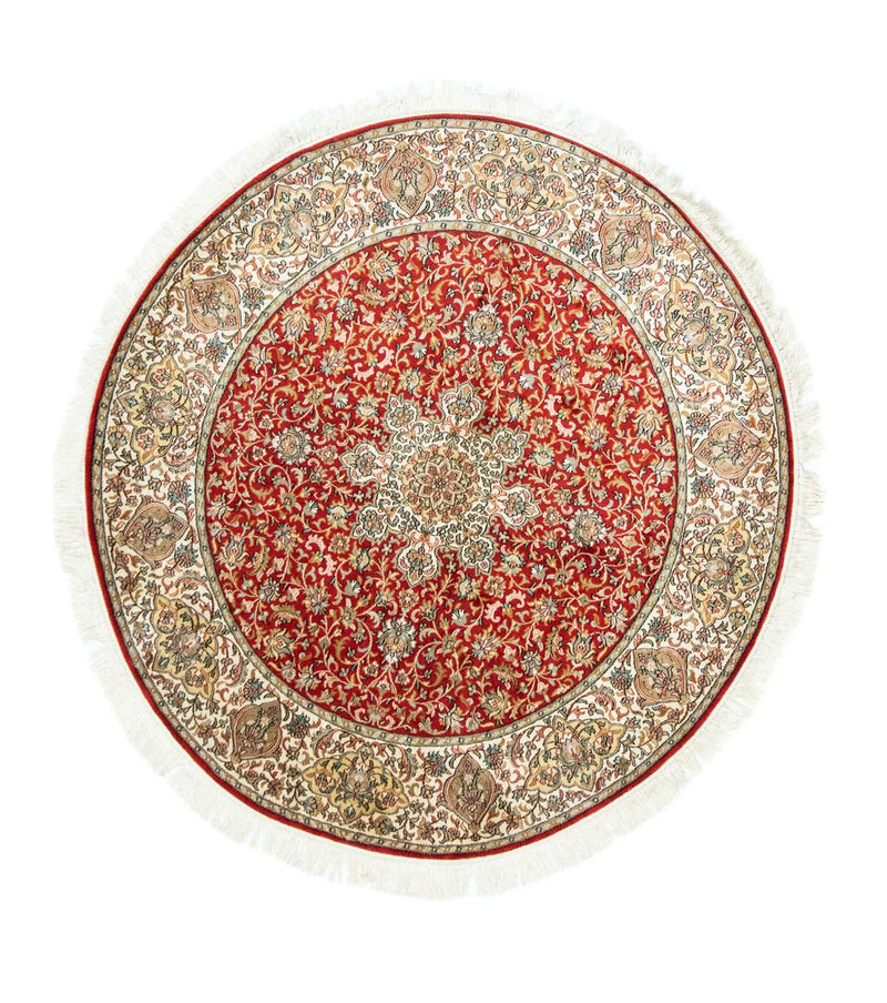Seda da Caxemira Tapete 158x150cm - Tapete Oriental