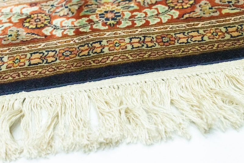 Seda da Caxemira Tapete 127x125cm - Tapete Oriental