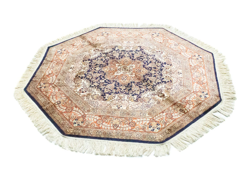 Seda da Caxemira Tapete 127x125cm - Tapete Oriental