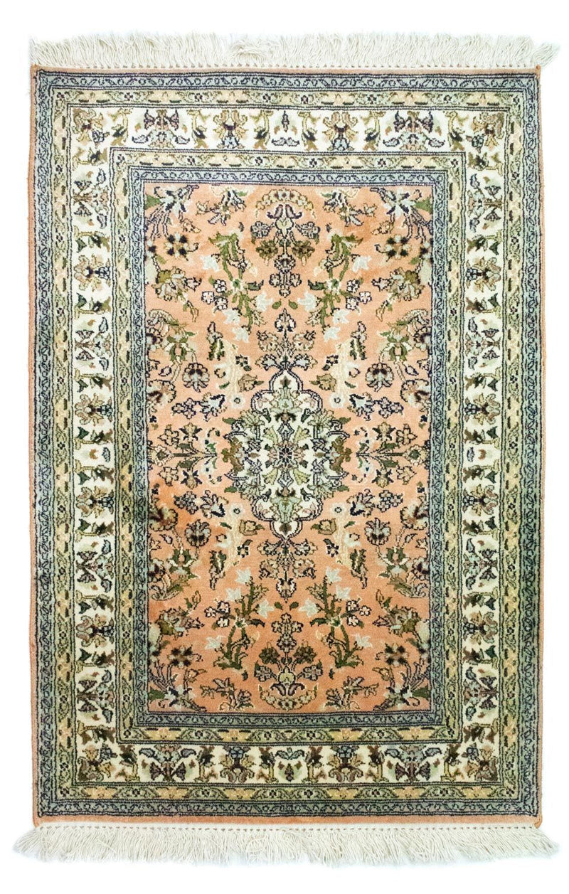 Seda da Caxemira Tapete 93x64cm - Tapete Oriental