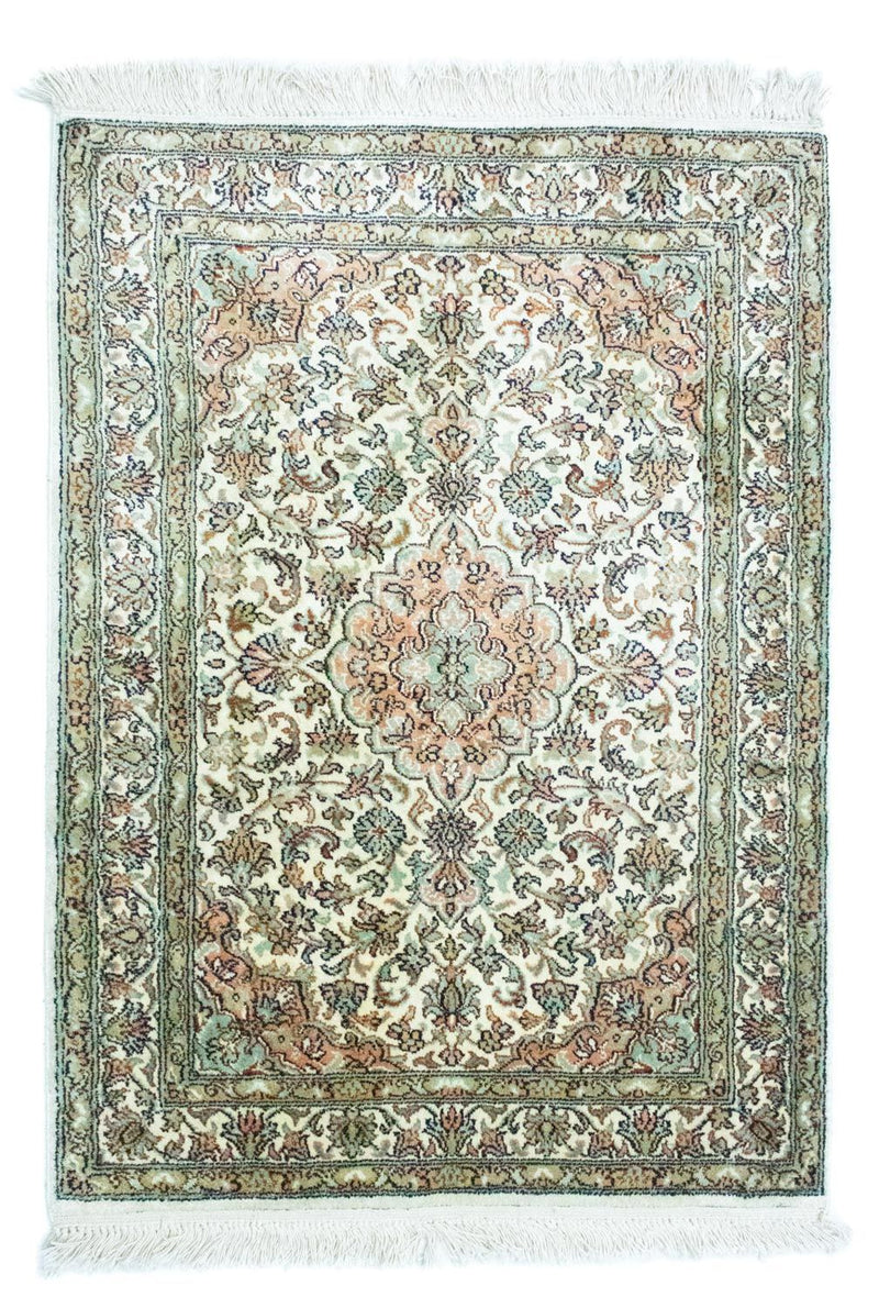 Seda da Caxemira Tapete 90x66cm - Tapete Oriental