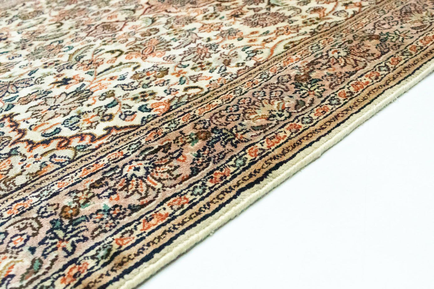 Seda da Caxemira Tapete 124x78cm - Tapete Oriental