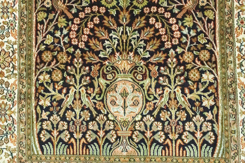 Seda da Caxemira Tapete 156x95cm - Tapete Oriental