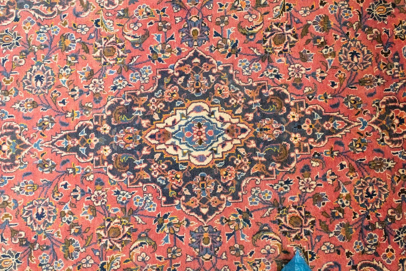 Tapete persa - Keshan - 224 x 139 cm - ferrugem