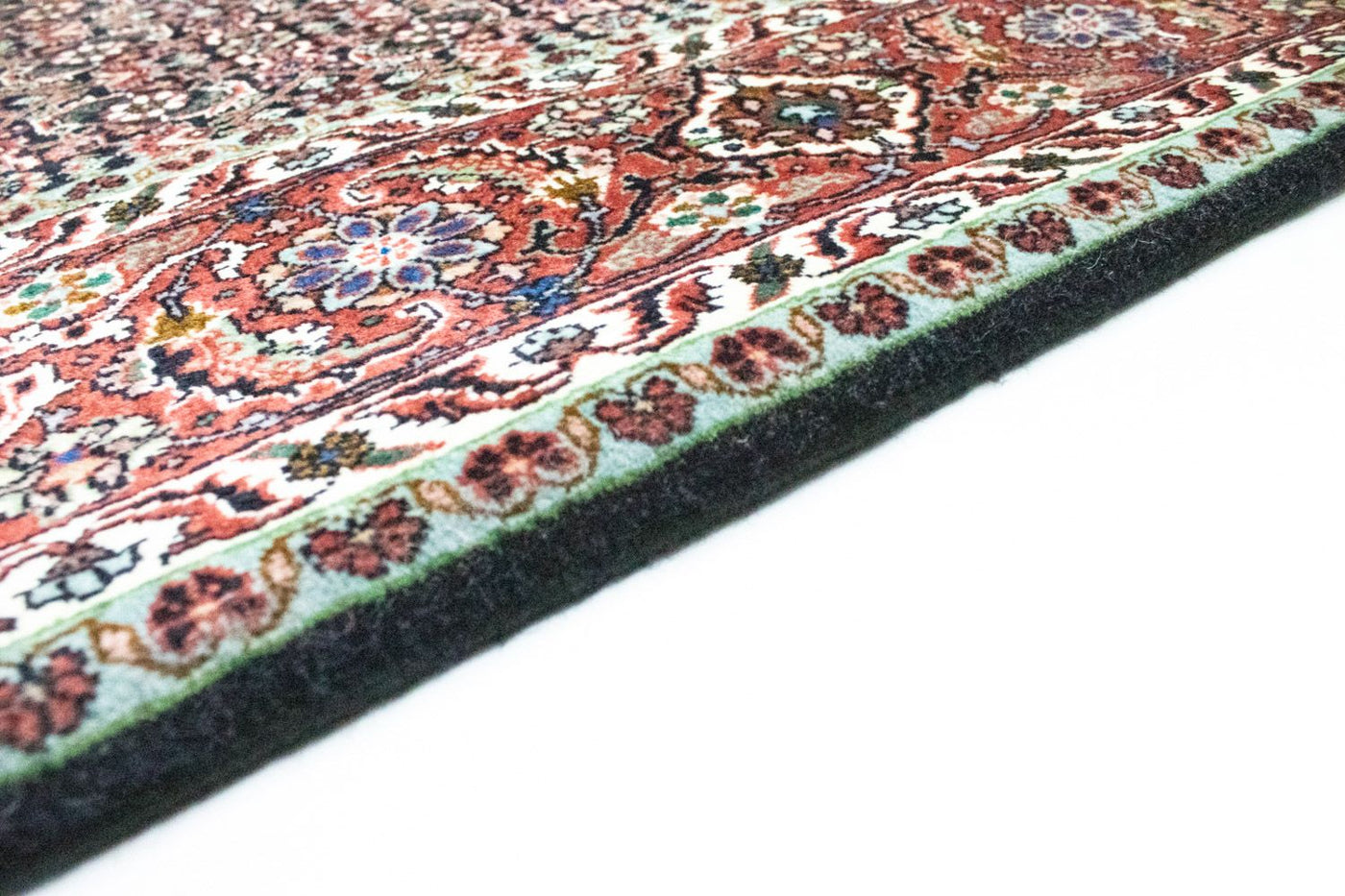 Tapete Persa - Bijar - 296 x 202 cm - azul escuro