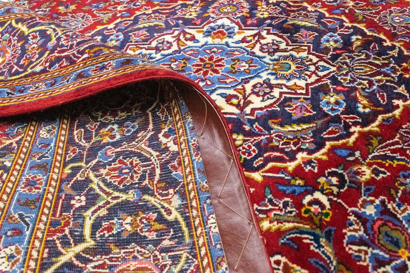 Tapete persa - Keshan - 222 x 140 cm - vermelho