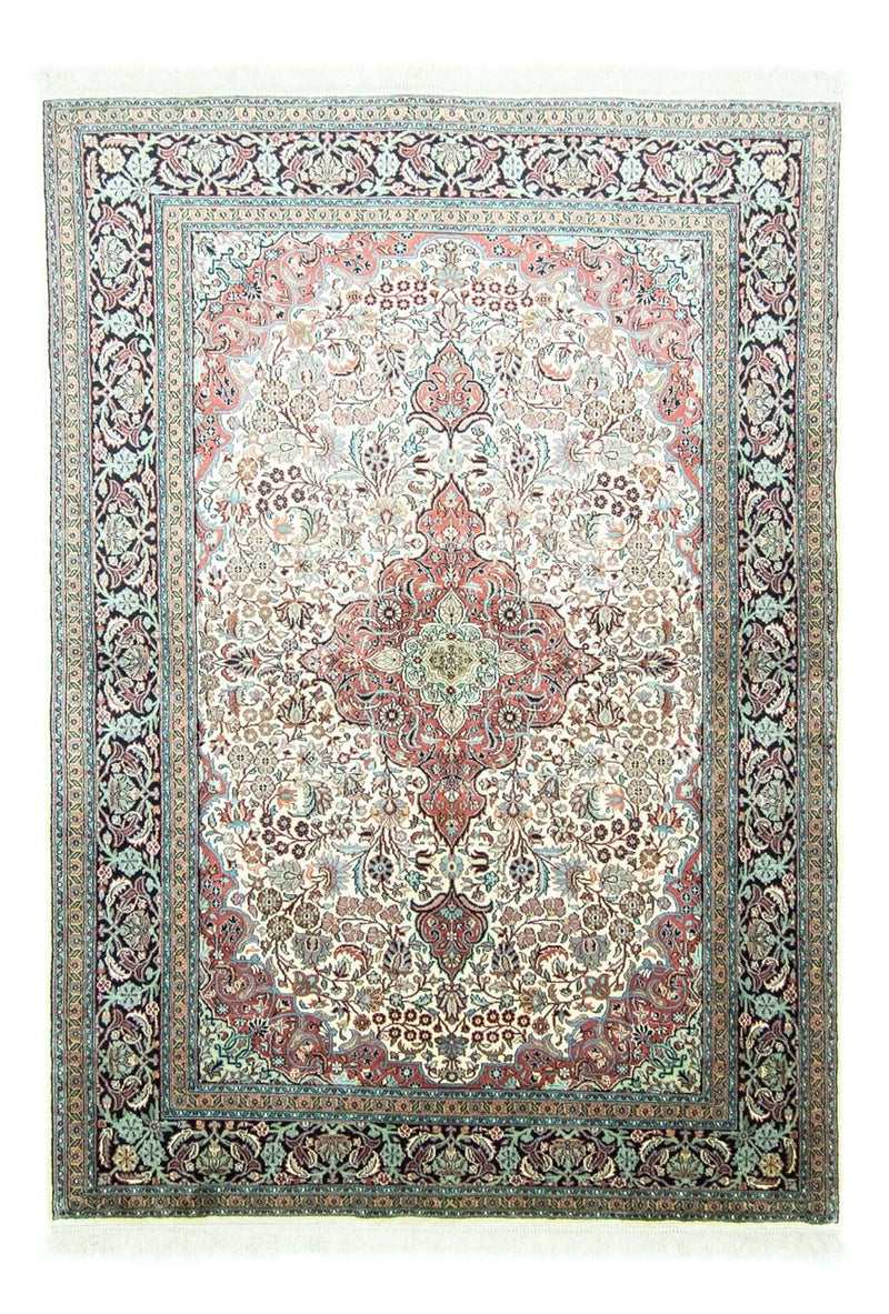 Seda da Caxemira Tapete 218x153cm - Tapete Oriental