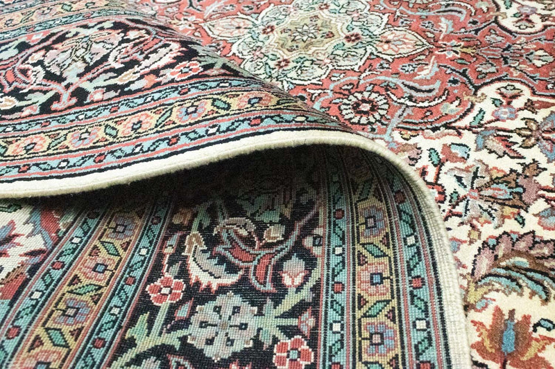 Seda da Caxemira Tapete 218x153cm - Tapete Oriental