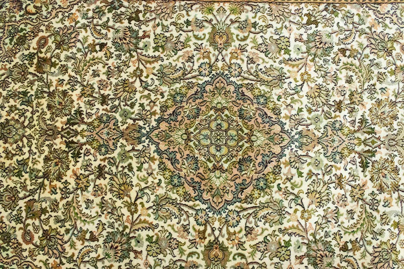 Seda da Caxemira Tapete 183x125cm - Tapete Oriental