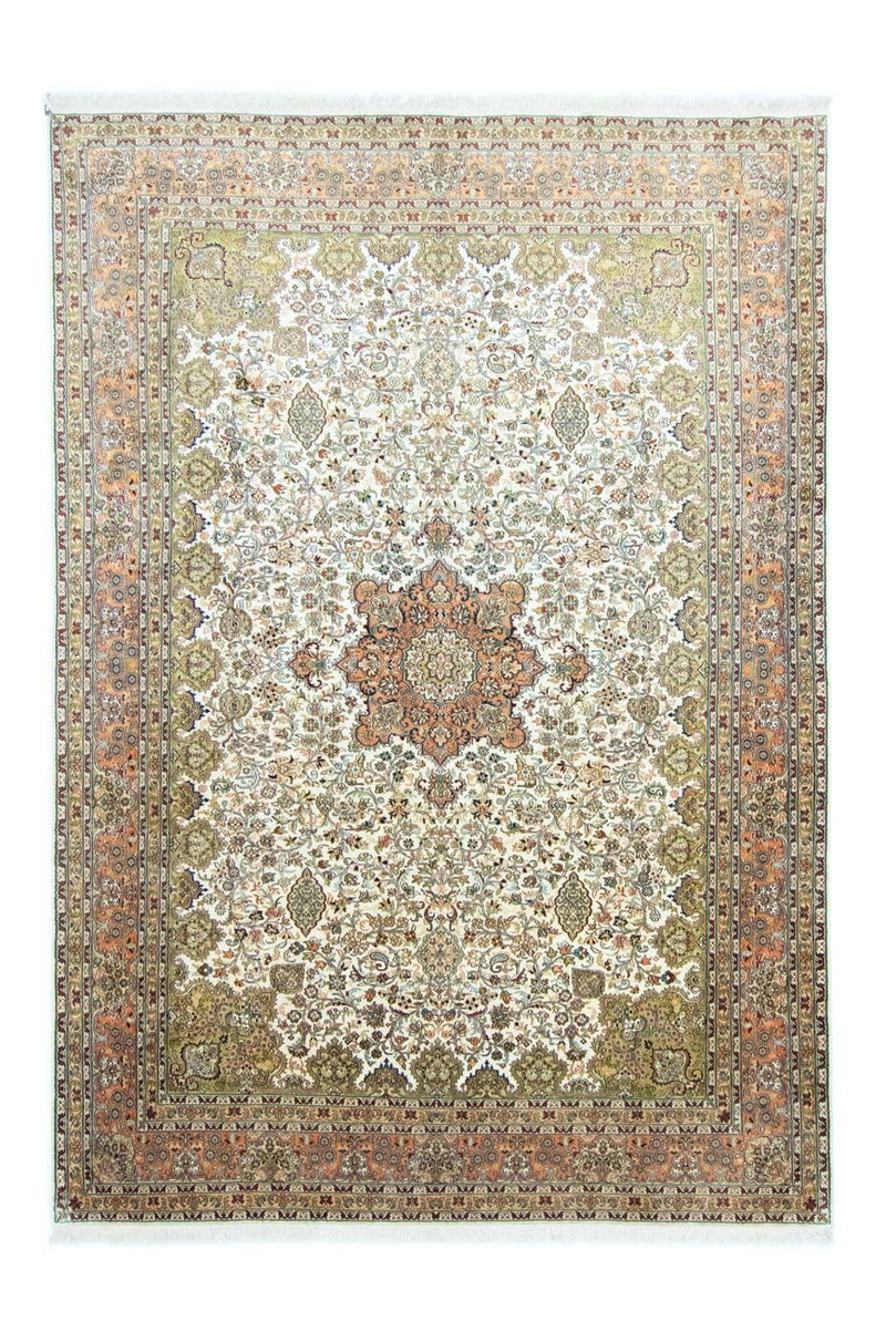 Seda da Caxemira Tapete 308x217cm - Tapete Oriental