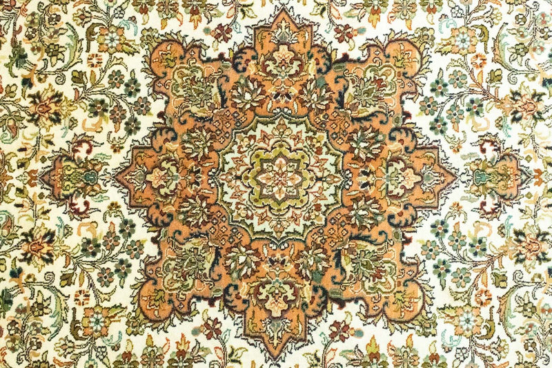 Seda da Caxemira Tapete 308x217cm - Tapete Oriental