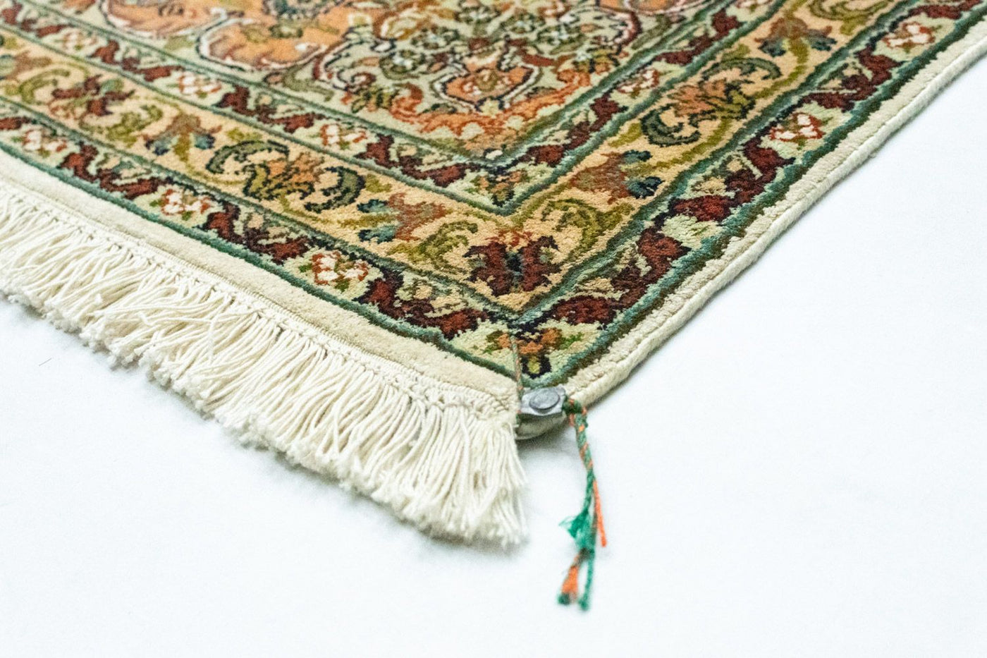 Seda da Caxemira Tapete 308x217cm - Tapete Oriental