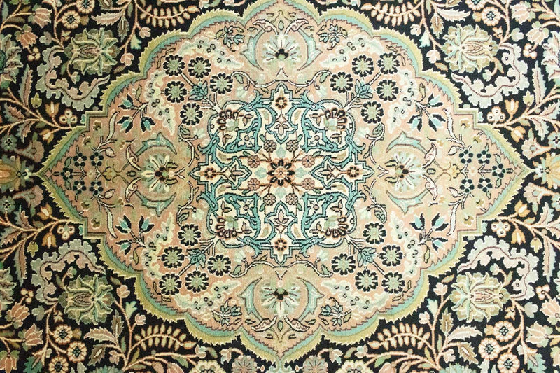 Seda da Caxemira Tapete 311x213cm - Tapete Oriental