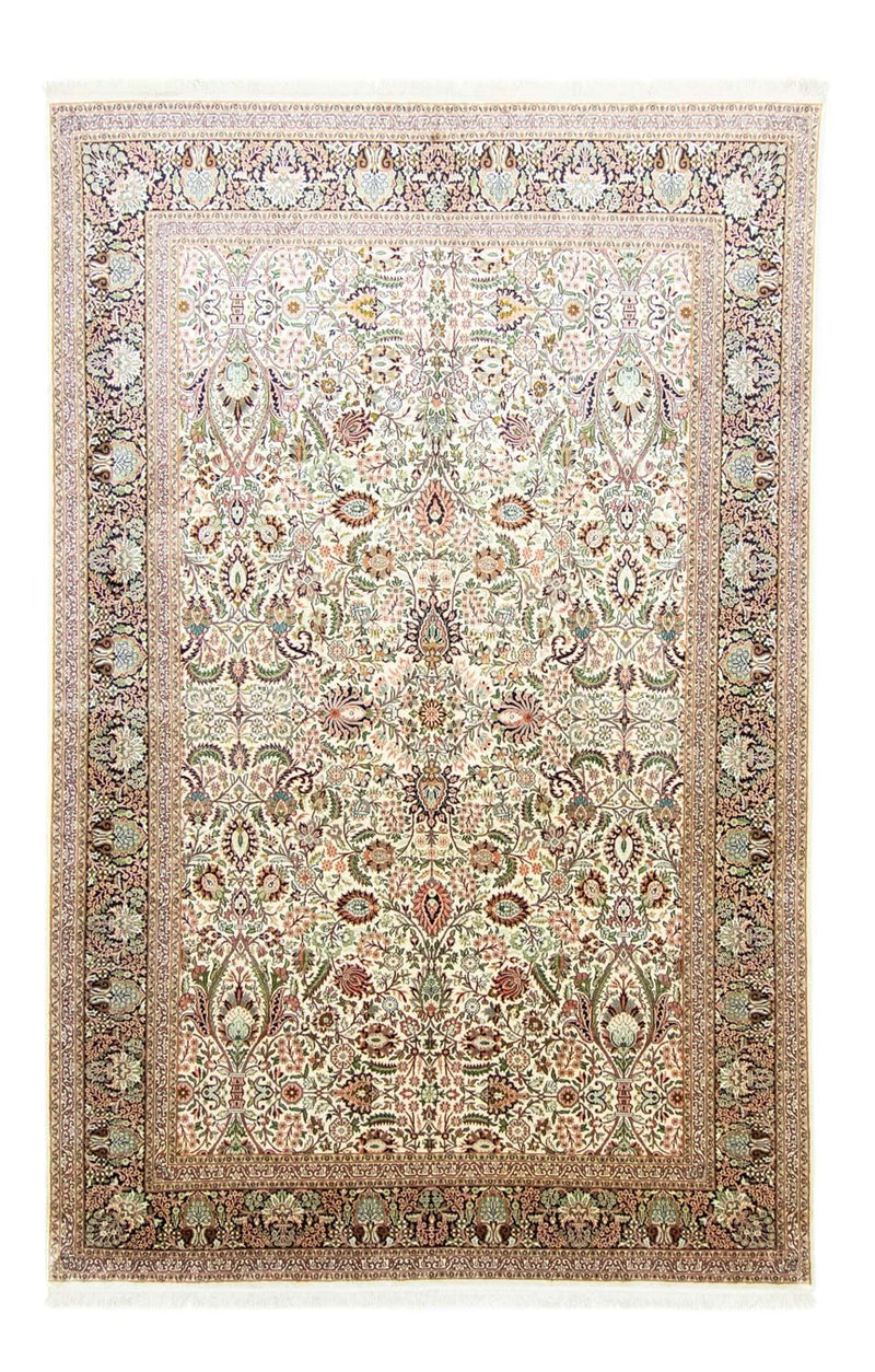 Seda da Caxemira Tapete 316x211cm - Tapete Oriental