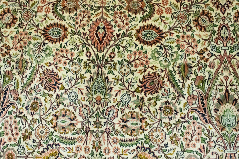 Seda da Caxemira Tapete 316x211cm - Tapete Oriental