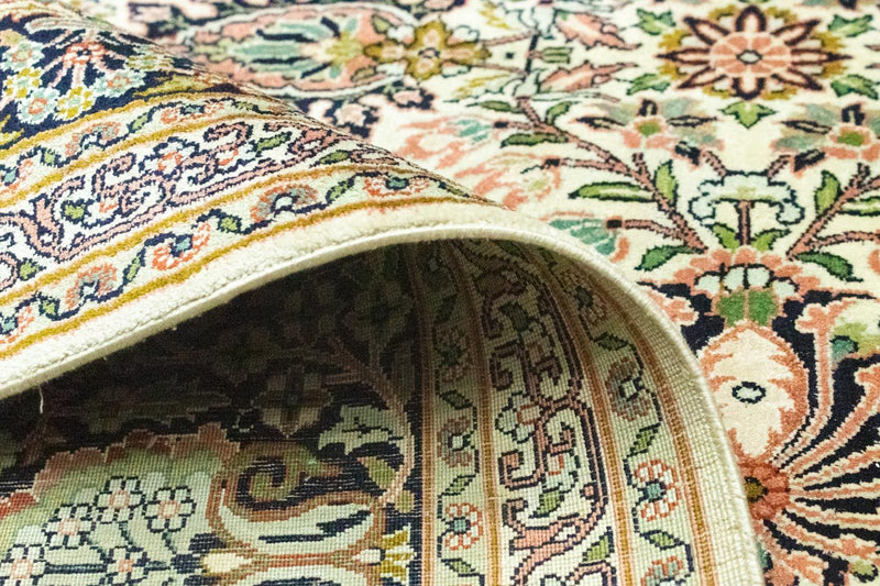 Seda da Caxemira Tapete 316x211cm - Tapete Oriental