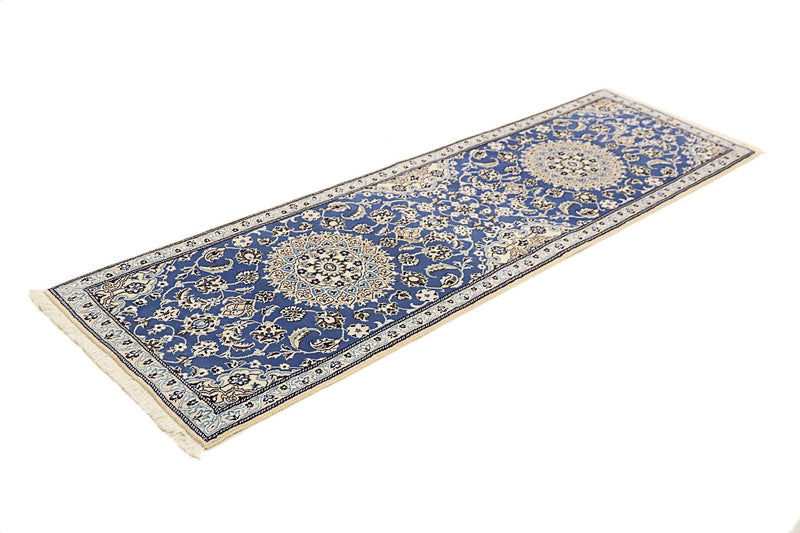 Corredor Tapete Persa - Nain - Royal - 200 x 60 cm - azul