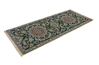 Corredor Tapete Persa - Nain - Royal - 200 x 89 cm - verde escuro – product image