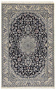 Tapete Persa - Nain - Royal - 204 x 128 cm - azul escuro
