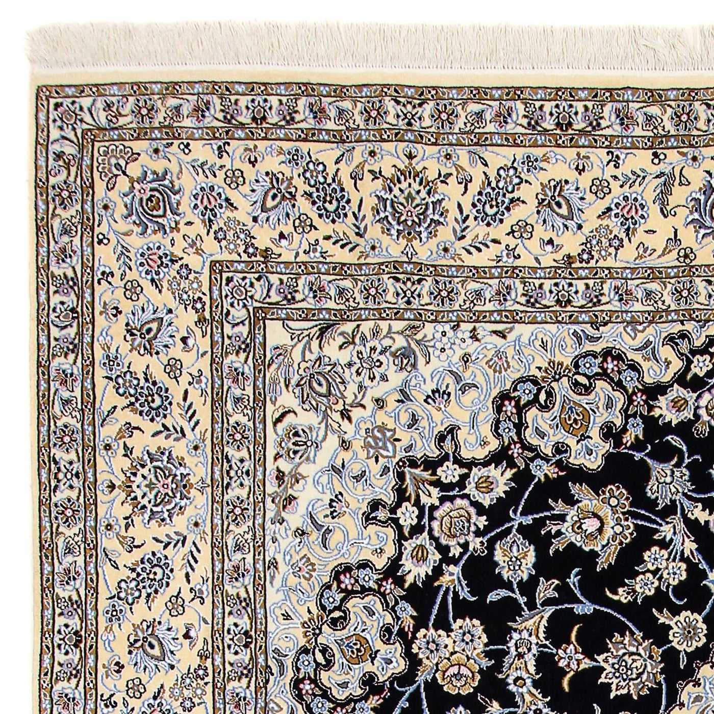 Tapete Persa - Nain - Royal - 356 x 248 cm - azul escuro