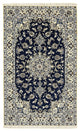 Tapete Persa - Nain - 203 x 120 cm - azul escuro