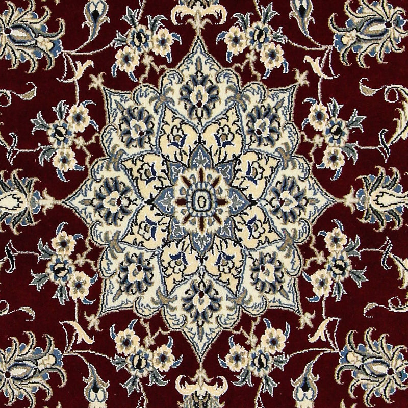 Tapete Persa - Nain - 238 x 165 cm - vermelho escuro
