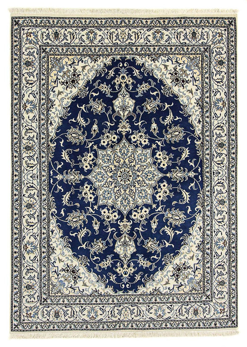 Tapete Persa - Nain - 236 x 168 cm - azul