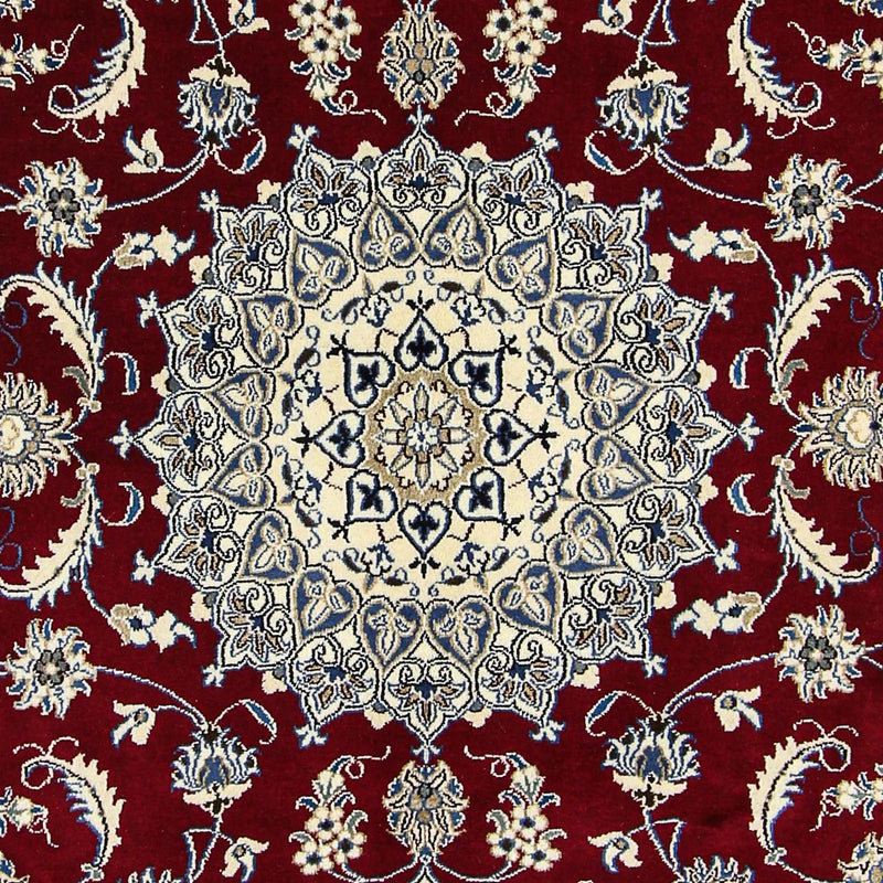 Tapete Persa - Nain - 297 x 200 cm - vermelho escuro