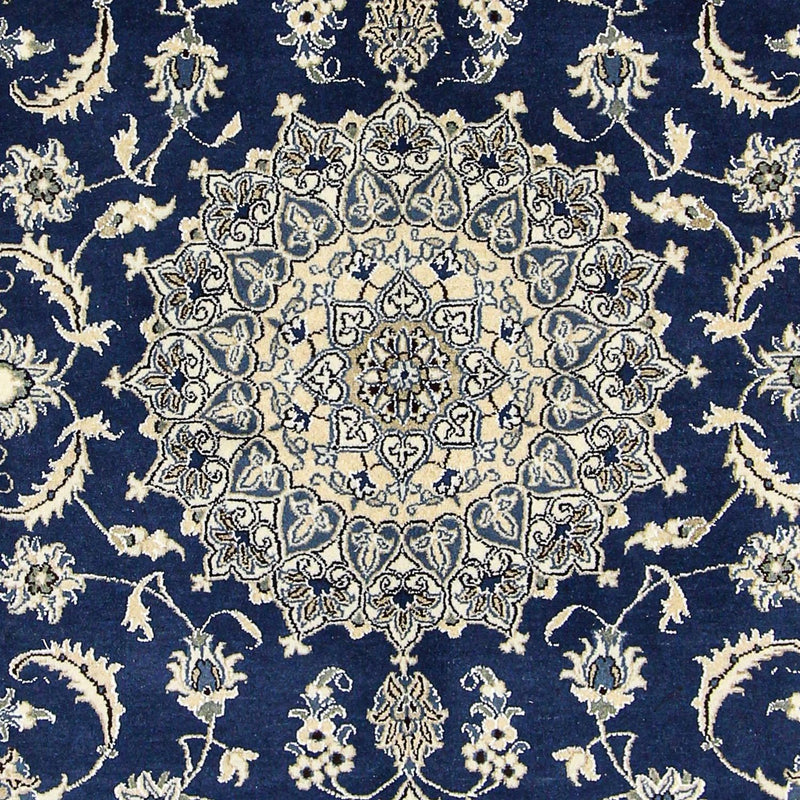 Tapete Persa - Nain - 290 x 198 cm - azul escuro