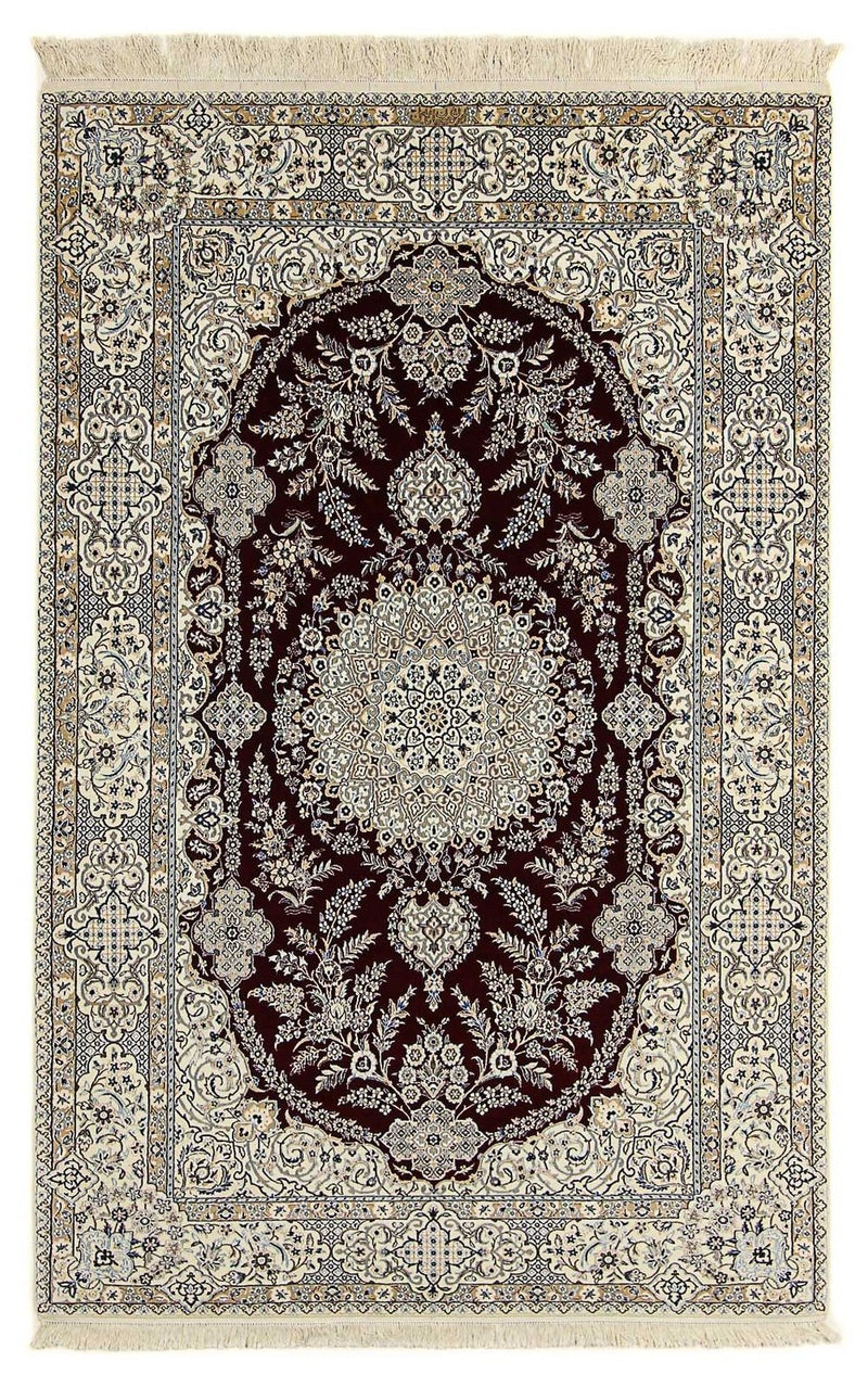Tapete Persa - Nain - Premium - 245 x 151 cm - azul escuro