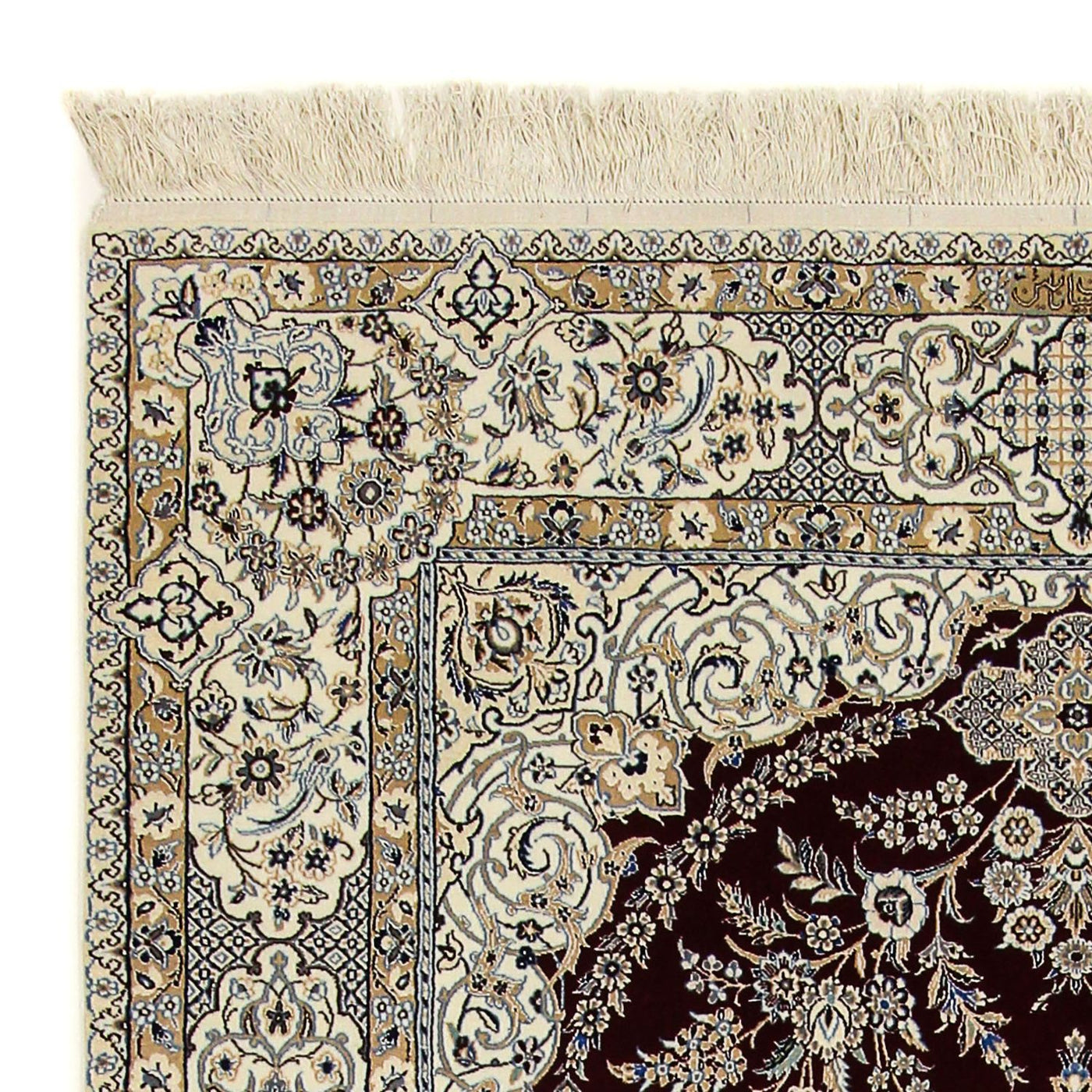 Tapete Persa - Nain - Premium - 245 x 151 cm - azul escuro