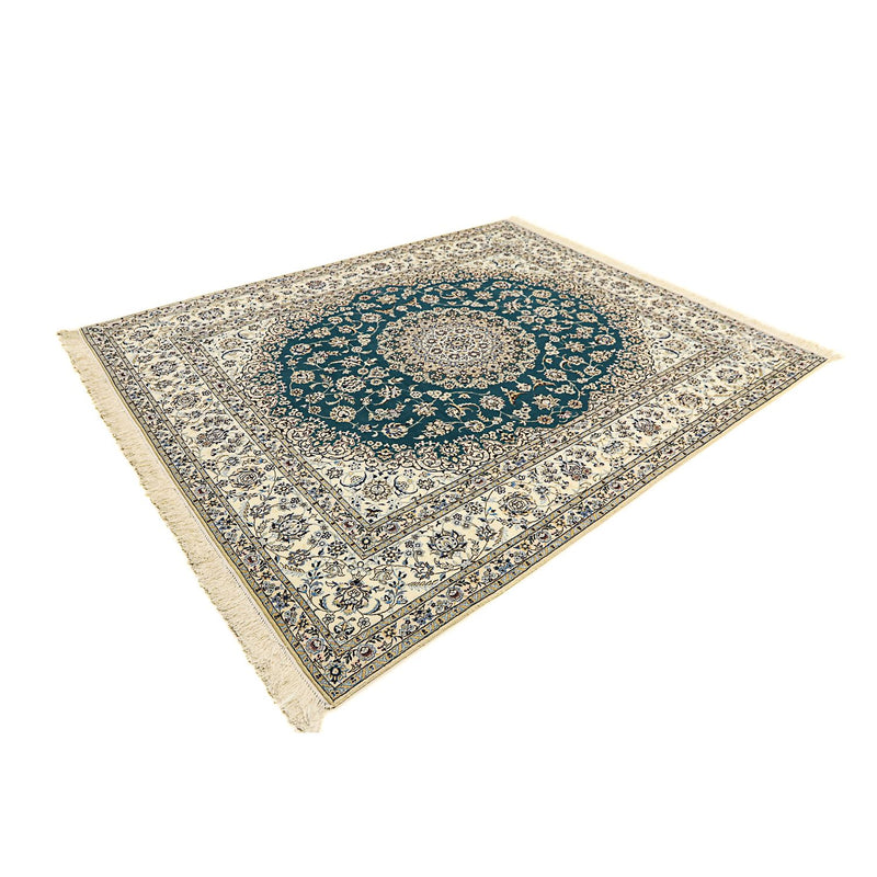 Tapete Persa - Nain - Premium - 244 x 200 cm - azul escuro