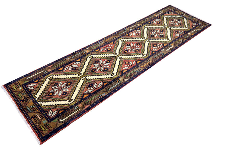 Läufer Perser - Nomadic - 288 x 77 cm - dunkelbeige