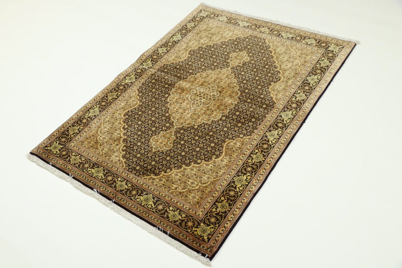 Perserteppich - Täbriz - Royal - 148 x 101 cm - dunkelbeige