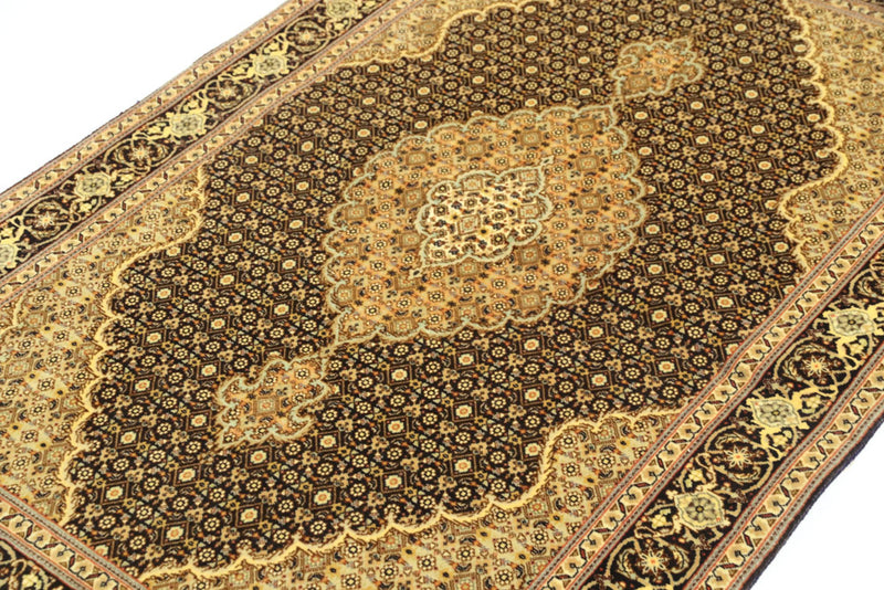 Perserteppich - Täbriz - Royal - 148 x 101 cm - dunkelbeige