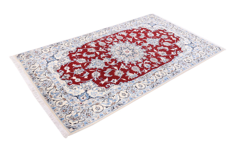Perserteppich - Nain - 213 x 120 cm - rot
