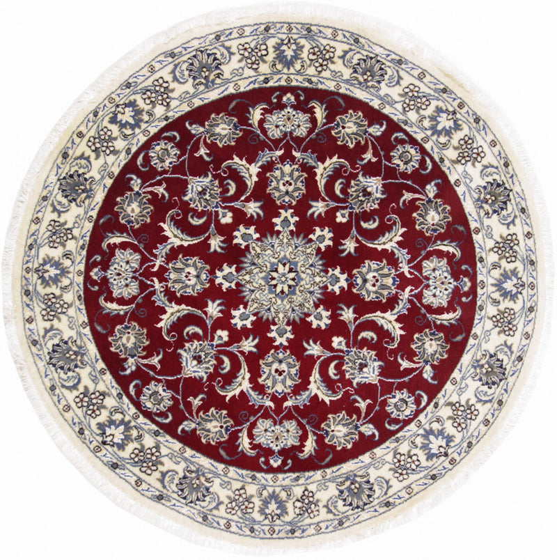 Perserteppich - Nain rund  - 150 x 150 cm - rot
