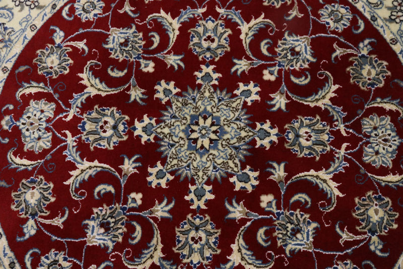 Perserteppich - Nain rund  - 150 x 150 cm - rot