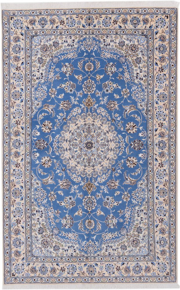 Perserteppich - Nain - 249 x 157 cm - hellblau