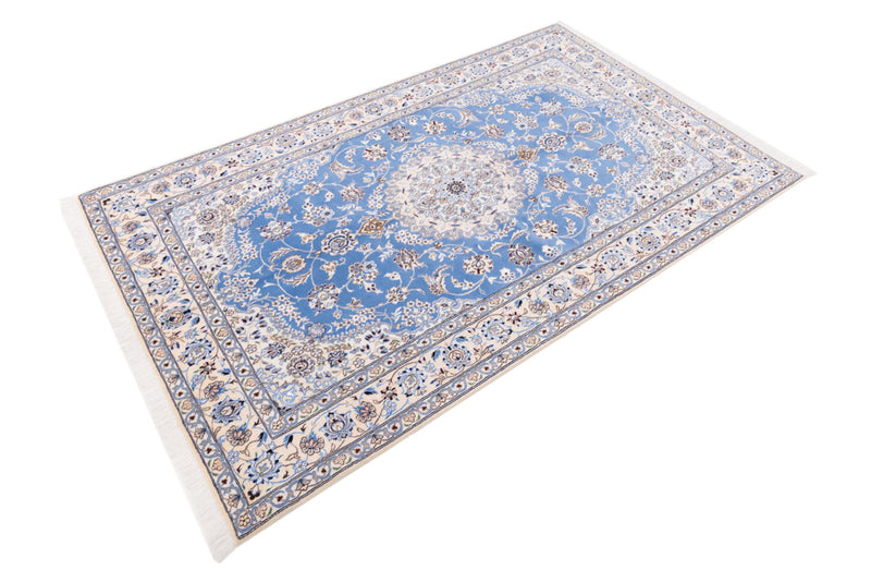 Perserteppich - Nain - 249 x 157 cm - hellblau