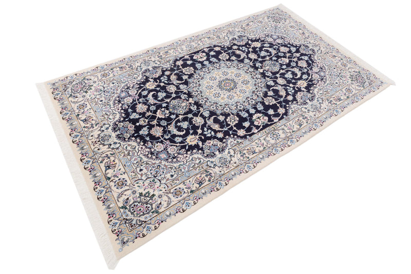 Perserteppich - Nain - 255 x 158 cm - dunkelblau