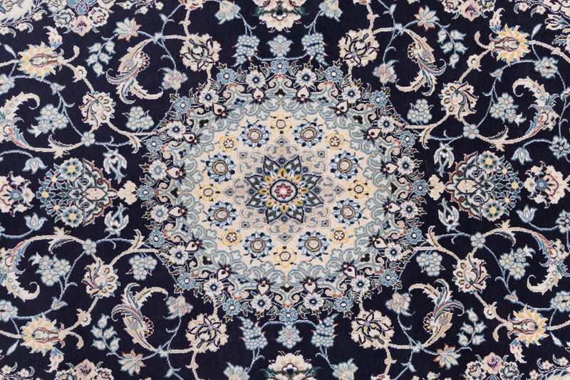 Perserteppich - Nain - 255 x 158 cm - dunkelblau