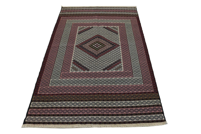 Kilim afegão Tapete 205x129cm