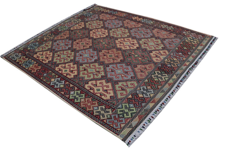 Kilim afegão Tapete 205x178cm