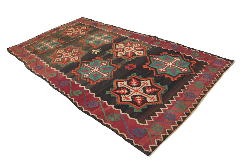 Kilim afegão Tapete 158x303cm