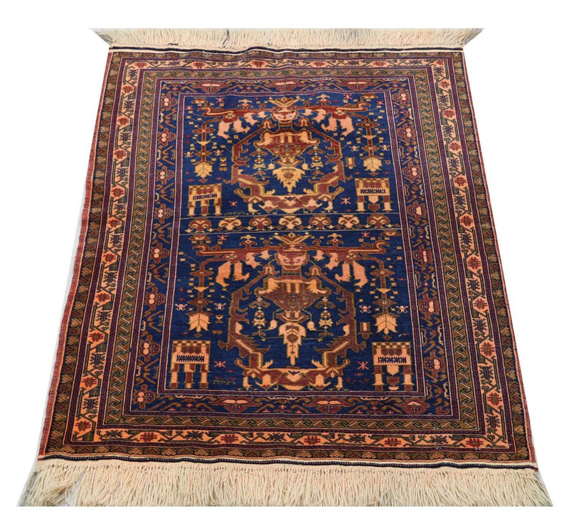 Tapete afegão 95x136cm - Tapete Oriental