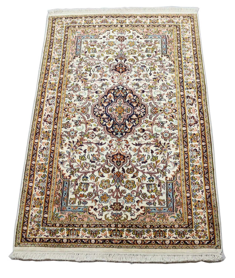 Seda da Caxemira Tapete 93x154cm - Tapete Oriental