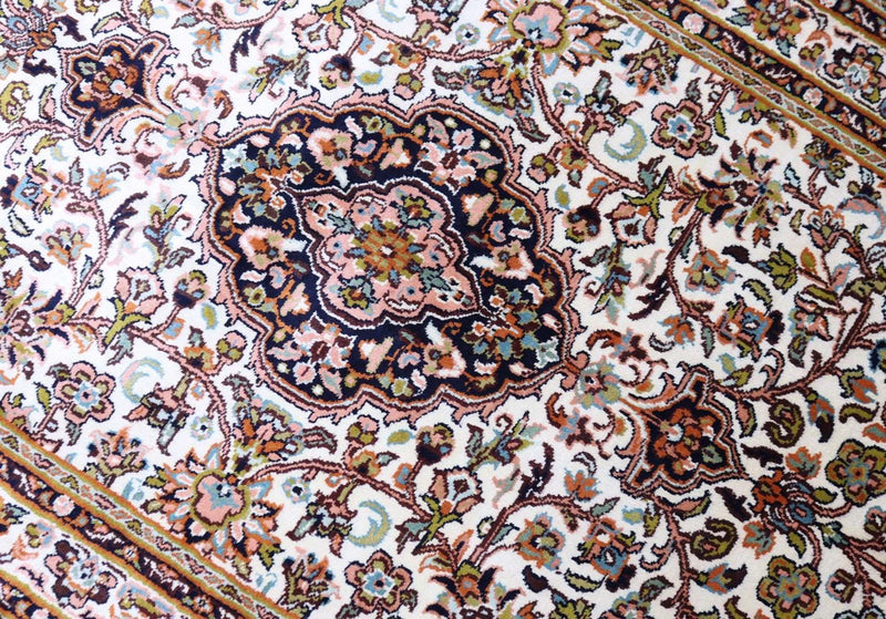 Seda da Caxemira Tapete 93x154cm - Tapete Oriental