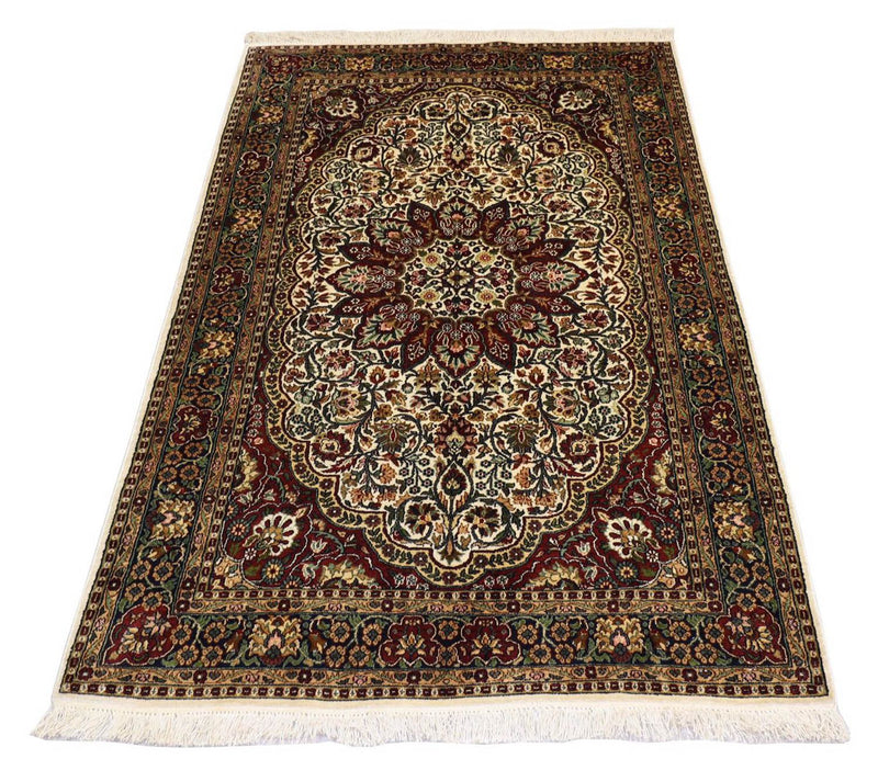 Seda da Caxemira Tapete 170x109cm - Tapete Oriental