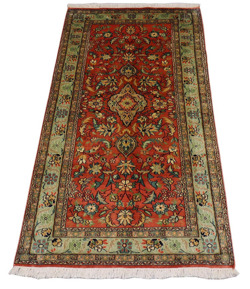 Seda da Caxemira Tapete 153x80cm - Tapete Oriental